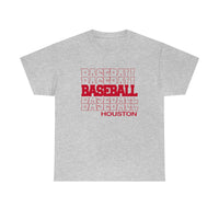 Baseball Houston in Modern Stacked Lettering