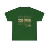 Cross Country Dad in Modern Stacked Lettering T-Shirt