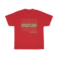 Wrestling Akron in Modern Stacked Lettering