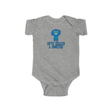 We've Created a Monster with Funny Blue Monster Baby Onesie Infant Toddler Bodysuit for Boys or Girls