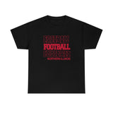 Football Northern Illinois in Modern Stacked Lettering