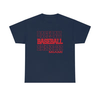 Baseball Miami OH in Modern Stacked Lettering T-Shirt