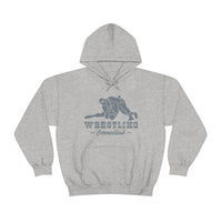 Wrestling Connecticut with College Wrestling Graphic Hoodie