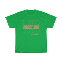 Wrestling Akron in Modern Stacked Lettering