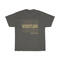 Wrestling Akron in Modern Stacked Lettering