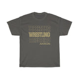 Wrestling Akron in Modern Stacked Lettering