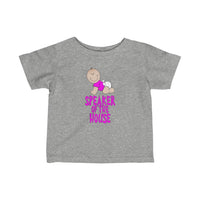 Funny Speaker of the House Pink Text Baby Infant Toddler Tee Shirt for Boys or Girls