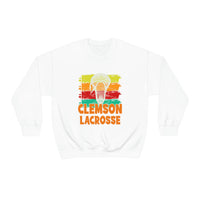 Clemson Lacrosse Sweatshirt Paintbrush Strokes Design