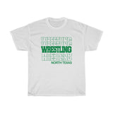 Wrestling North Texas in Modern Stacked Lettering