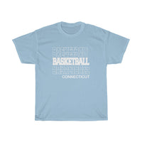 Basketball Connecticut in Modern Stacked Lettering
