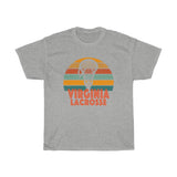 Virginia Lacrosse Retro Sunset T-Shirt T-Shirt with free shipping - TropicalTeesShop