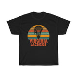 Virginia Lacrosse Retro Sunset T-Shirt T-Shirt with free shipping - TropicalTeesShop