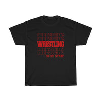 Wrestling Ohio State in Modern Stacked Lettering