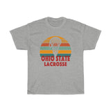 Ohio State Lacrosse Retro Sunset T-Shirt T-Shirt with free shipping - TropicalTeesShop