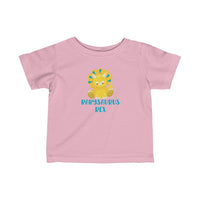 Yellow Babysaurus Rex Dinosaur Baby Infant Tee Shirt for Boys or Girls