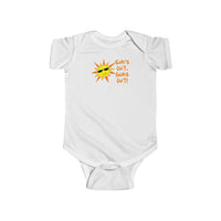 Suns Out Guns Out with Summer Sun Onesie Infant Bodysuit for Baby Boys or Girls