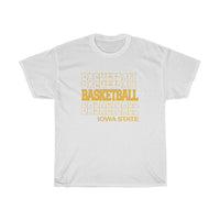 Basketball Iowa State in Modern Stacked Lettering