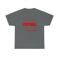 Football Wisconsin in Modern Stacked Lettering