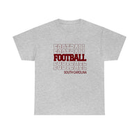 Football South Carolina in Modern Stacked Lettering