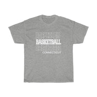 Basketball Connecticut in Modern Stacked Lettering