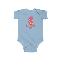 Pink Babysaurus Rex Dinosaur Onesie Infant Bodysuit for Baby Boys or Girls