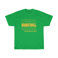 Basketball North Dakota State in Modern Stacked Lettering