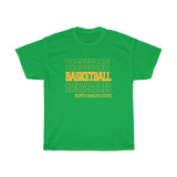 Basketball North Dakota State in Modern Stacked Lettering