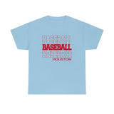 Baseball Houston in Modern Stacked Lettering