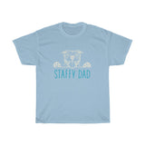 Staffy Dad with Staffordshire Bull Terrier Dog T-Shirt