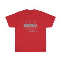 Basketball Montana in Modern Stacked Lettering