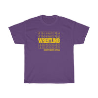 Wrestling Northern Iowa in Modern Stacked Lettering