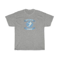 North Carolina Lacrosse Logo with Player T-shirt