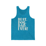 Best Dog Dad Ever Text Tank Top
