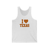 I Love Texas with Longhorn Tank Top