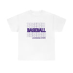 Baseball Louisiana State in Modern Stacked Lettering