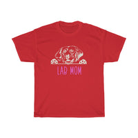 Lab Mom with Labrador Retriever Dog T-Shirt