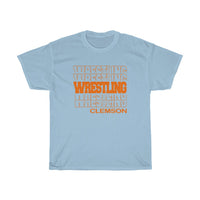 Wrestling Clemson in Modern Stacked Lettering