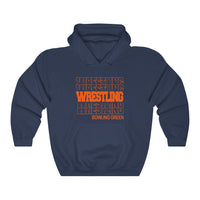 Wrestling Bowling Green Hoodie in Modern Stacked Lettering