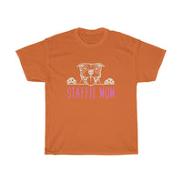 Staffie Mom with Staffordshire Bull Terrier Dog T-Shirt