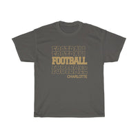 Football Charlotte in Modern Stacked Lettering
