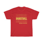 Basketball Iowa State in Modern Stacked Lettering