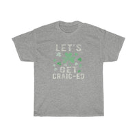 Vintage Funny St Patricks Day Shirt: Let's Get Craic-ed T-Shirt with free shipping - TropicalTeesShop