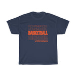 Basketball Virginia in Modern Stacked Lettering