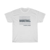 Basketball Portland in Modern Stacked Lettering