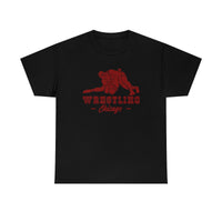 Wrestling Chicago with College Wrestling Graphic T-Shirt