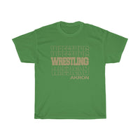 Wrestling Akron in Modern Stacked Lettering