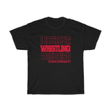 Wrestling Cincinnati in Modern Stacked Lettering