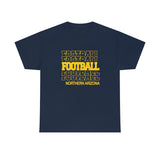 Football Northern Arizona in Modern Stacked Lettering
