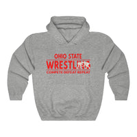 Ohio State Wrestling - Compete, Defeat, Repeat Hoodie