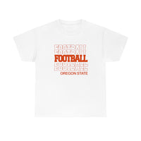 Football Oregon State in Modern Stacked Lettering